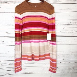 Free People Striped Knit Top
